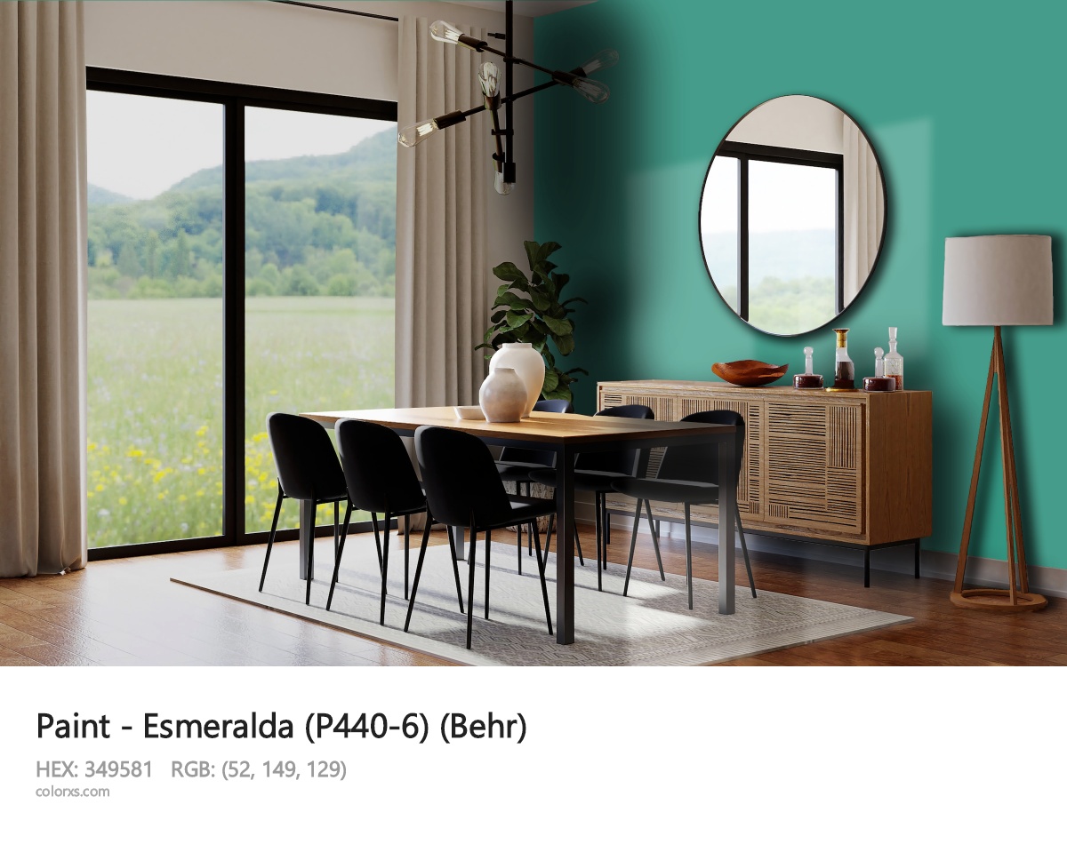 Behr Esmeralda (P440-6) Paint dining room design