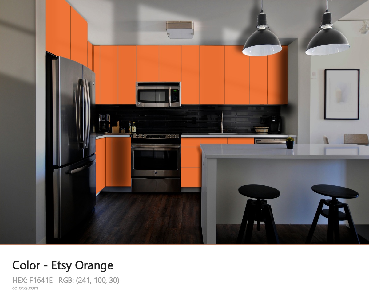 Etsy Orange Other modular kitchen design