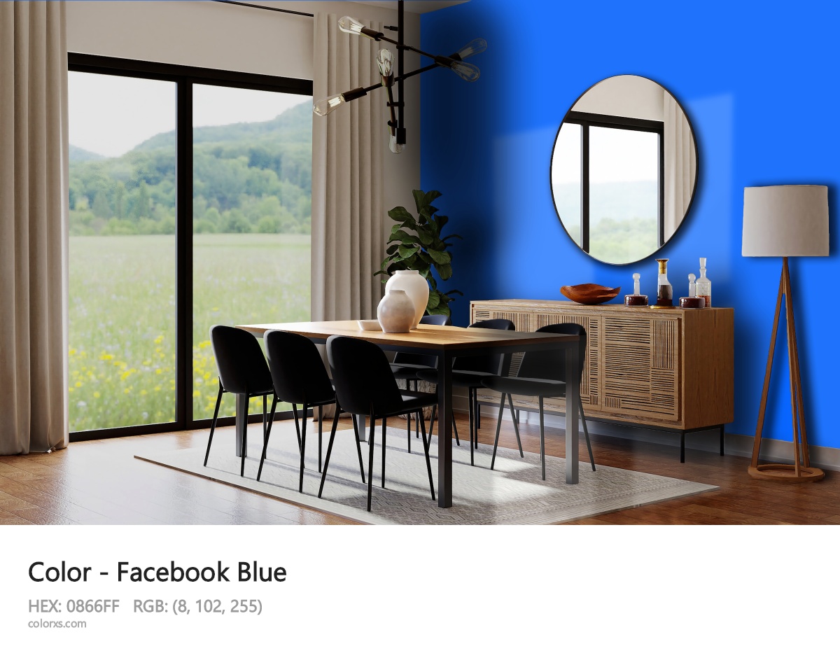 Facebook Blue Other dining room design