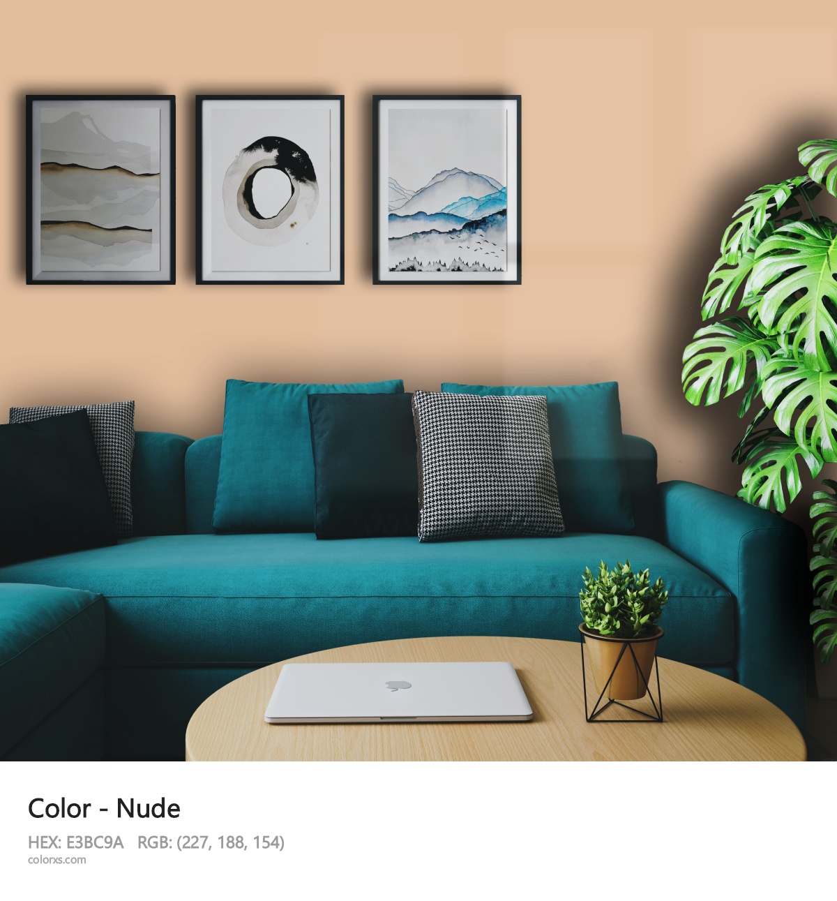 Nude Color cozy coffee corner interior