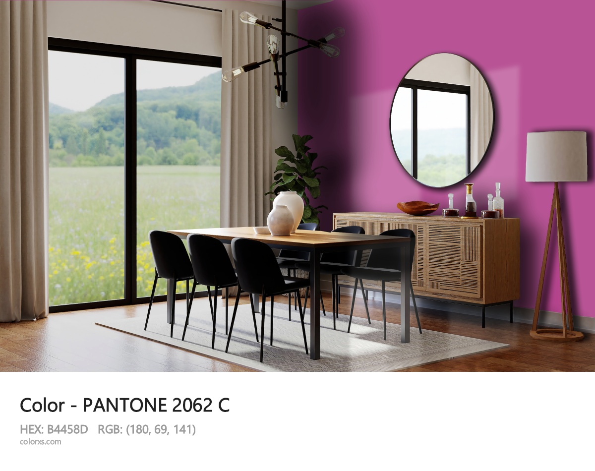 PANTONE 2062 C CMS dining room design