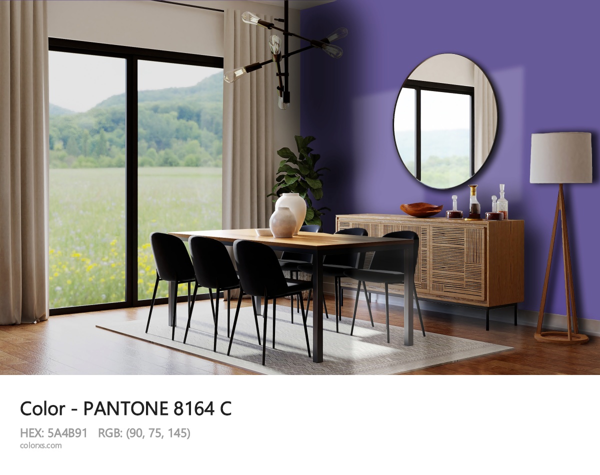 PANTONE 8164 C CMS dining room design