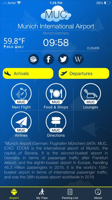 Munich Airport Info + Radar