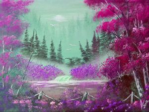 Pink and Violet  Mist