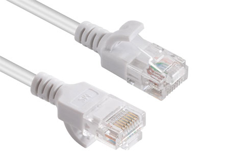 CAT 6a UTP slim netværkskabel hvid