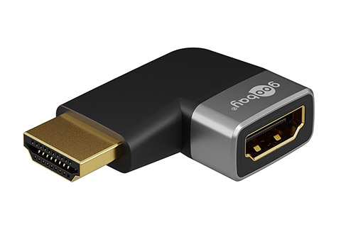 HDMI angled adapter horizontal 90°