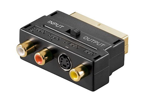 Scart adapter, goldplated