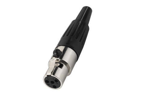 4-polet mini XLR hun stik