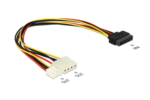 Molex og 4 pin floppy til SATA