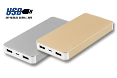 Power bank USB charger icon