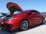 Red Honda Civic Si coupe