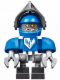 Minifig No: nex011  Name: Clay Bot - Blue Shoulders, Flat Silver Visor