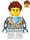 Minifig No: nex058  Name: Clay Moorington - Hair, Short Legs (Kid Clay)