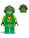 Minifig No: nex078  Name: Aaron Fox - Flat Silver Visor (Battle Suit Aaron)