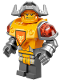 Minifig No: nex079  Name: Axl - Flat Silver Visor, Bright Light Orange Torso (Battle Suit Axl)