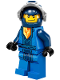 Minifig No: nex083  Name: Clay Moorington - Dark Blue Helmet, Flat Silver Visor (Battle Suit Clay)