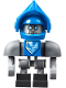 Minifig No: nex090  Name: Clay Bot - Dark Bluish Gray Shoulders, Blue Visor