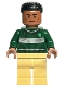 Minifig No: hp401  Name: Blaise Zabini - Dark Green Slytherin Quidditch Sweater, Tan Legs