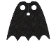 Part No: 19185  Name: Minifigure Cape Cloth with Top Holes and Scalloped 5 Points Bottom (Batman), Long, Circle Neck Cut - Spongy Stretchable Fabric