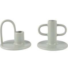 Add a touch of sophistication to your home decor with these glazed candle holders