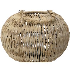  This Rattan Effect Lantern Light will create a beautiful warm glow ideal for enjoying summer nights