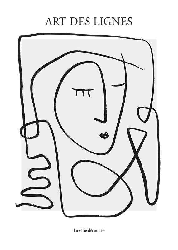 Poszter Art De Lignes No3