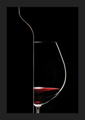 Poster Red Wine And Bottle