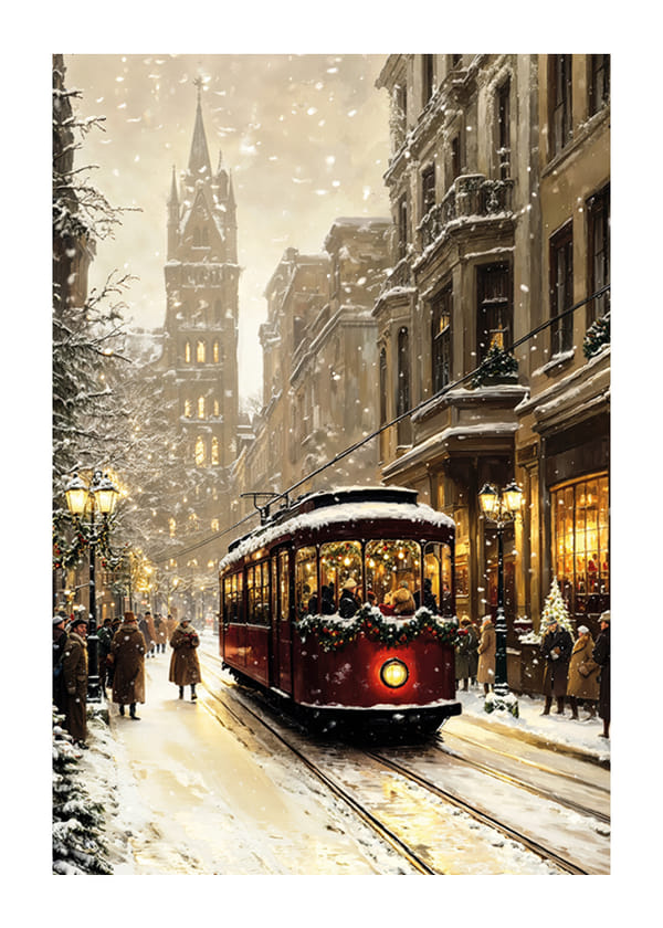 Plakat Vintage Christmas Ride