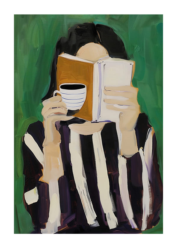 Poster Coffee And Pages
