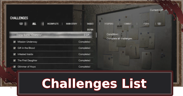 Challenge Guide & List