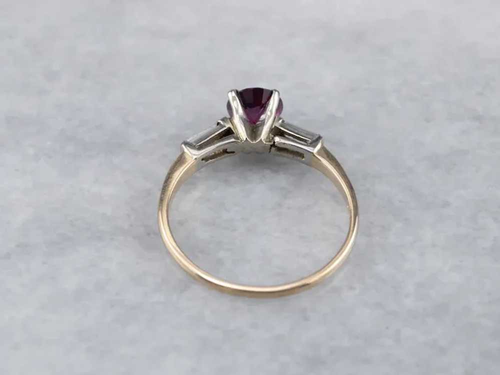 1940's Ruby Engagement Ring - image 5