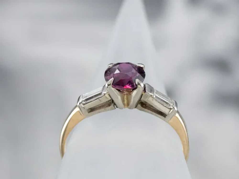 1940's Ruby Engagement Ring - image 8