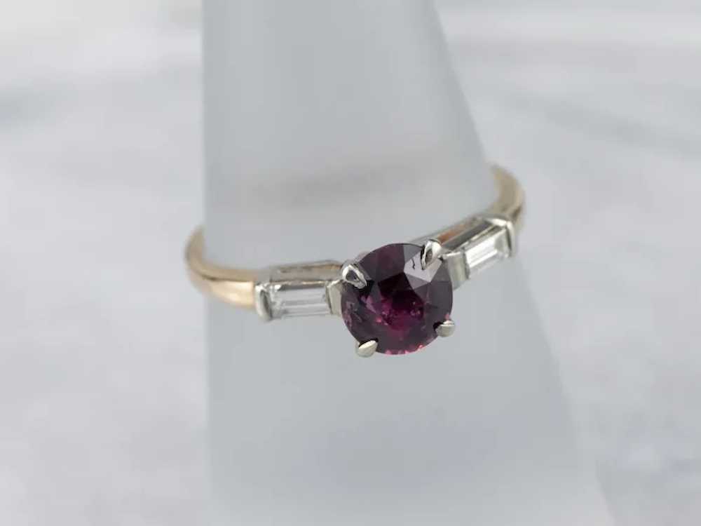 1940's Ruby Engagement Ring - image 9