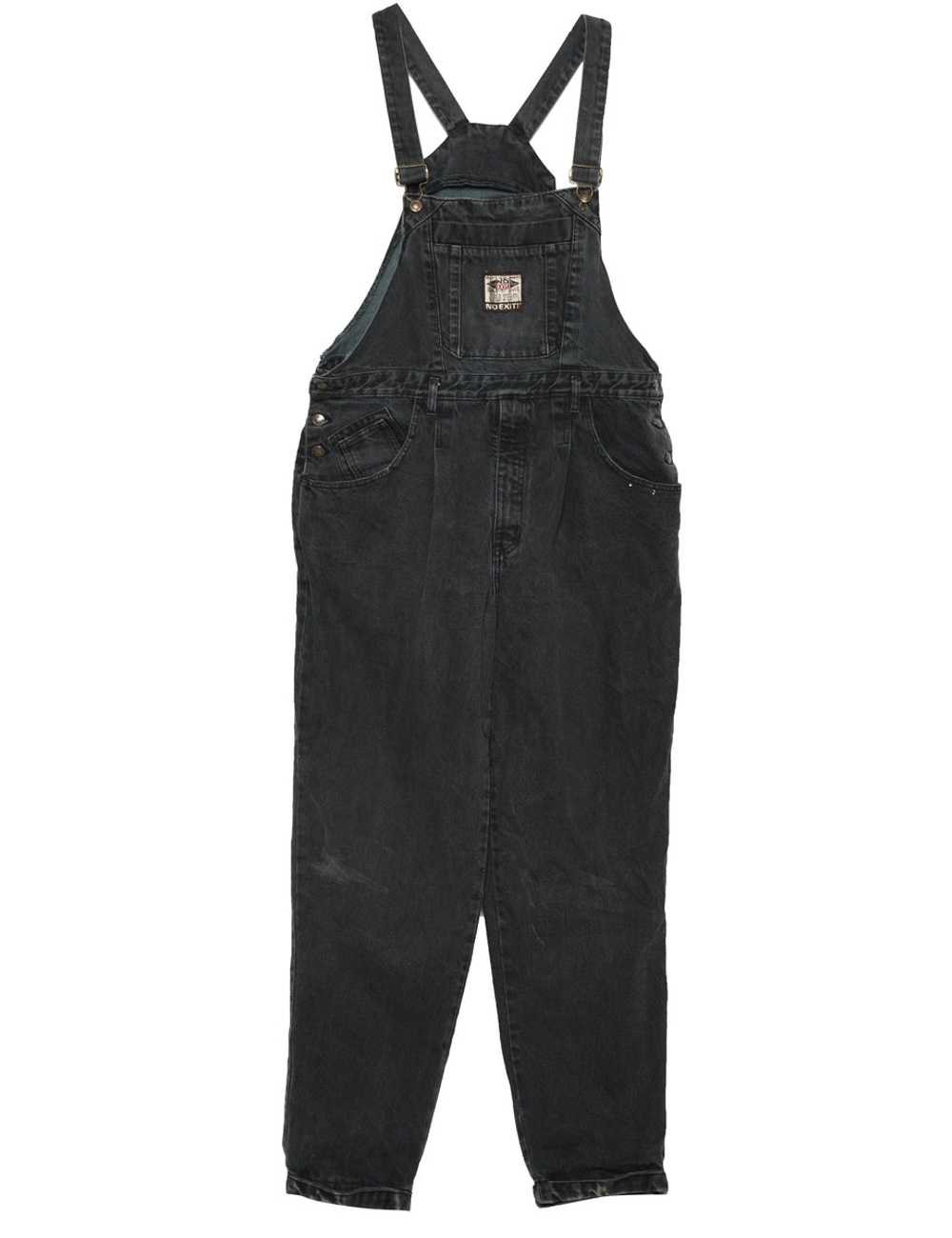 Black Dungarees - W38 L32 - image 1