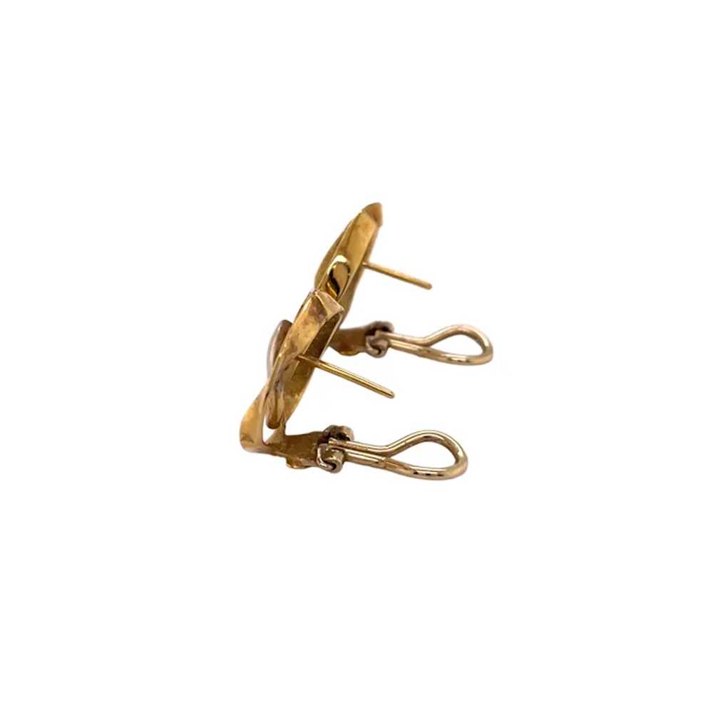 18K Yellow Gold Earring - image 2