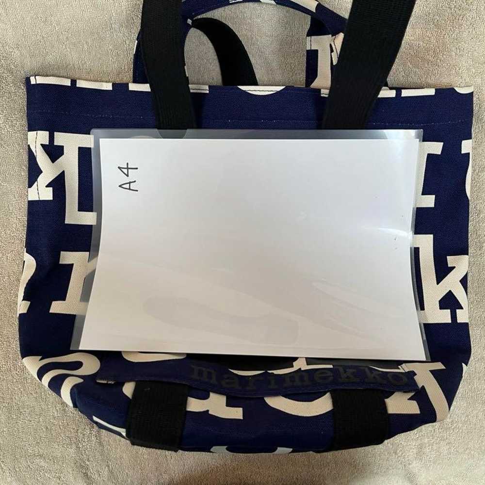 Marimekko canvas tote bag. - image 8