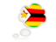 Zimbabwe. Bubble icon. Download icon.