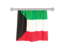 Kuwait. Flag pennant. Download icon.