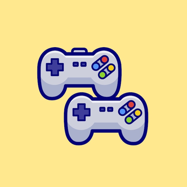 Free Vector game console controller cartoon vector icon illustration technology object icon isolated flat