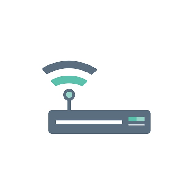 Free Vector illustration of wifi router icon