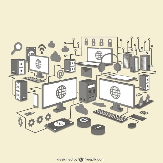 Free Vector networking icons