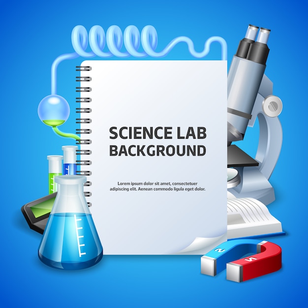 Free Vector | Science lab background