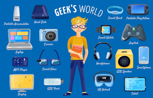 Free Vector world of gadgets set