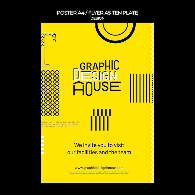 Free PSD graphic design services print template