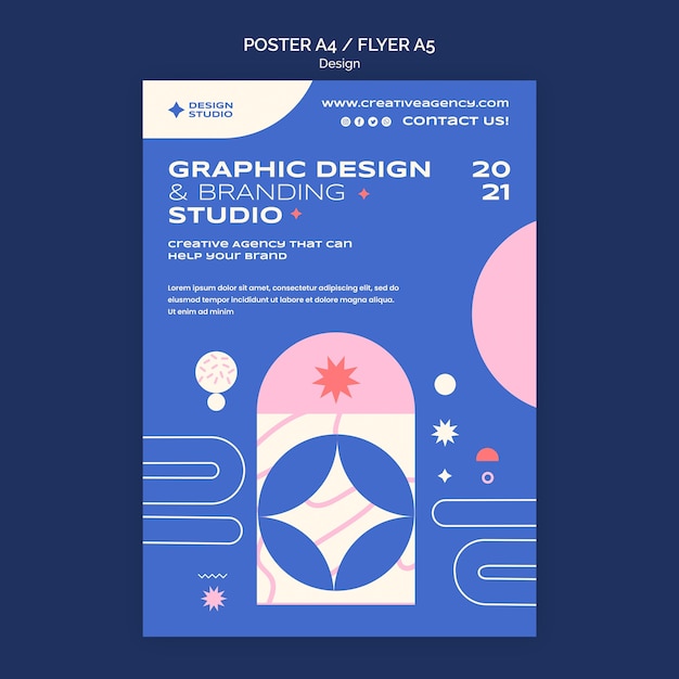 Free PSD graphic design poster template