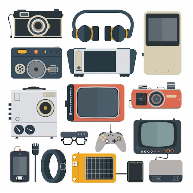 a collection of digital cameras including one that says sony