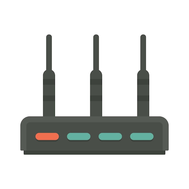 Vector communication router icon flat illustration of communication router vector icon isolated on white background