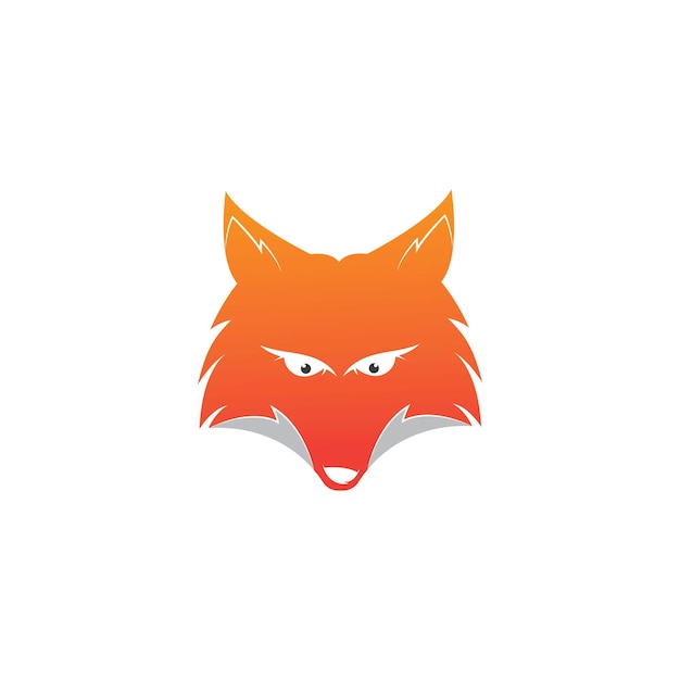 Creative circle fox logo vector Round fox logo template