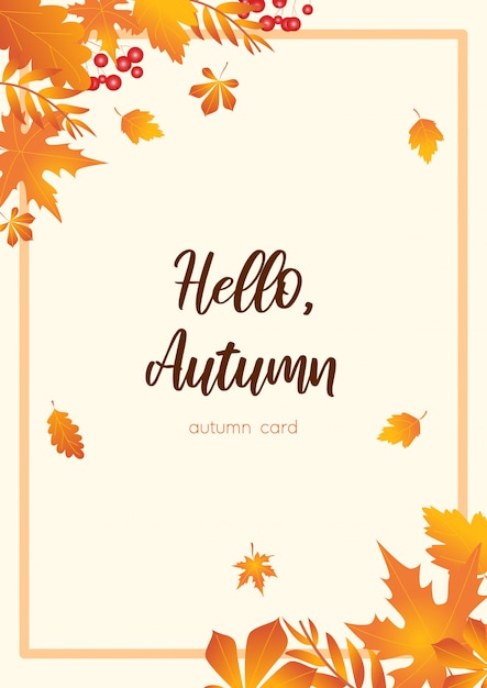 Autumn card