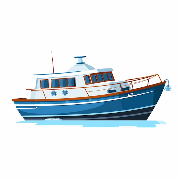 boat illustration vector travel sea ship background water ocean design transport marine